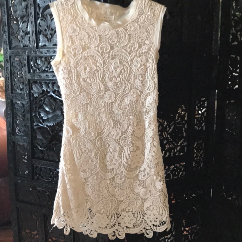 Blvd ivory lace dress